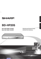 Sharp BD-HP20S Bedienungsanleitung