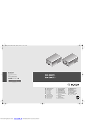 Bosch PUC-EXACT 3 Originalbetriebsanleitung