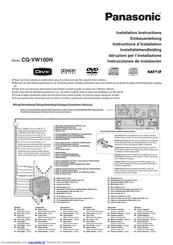 Panasonic CQ-VW100N Installatiehandleiding