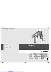 Bosch GSB 13 RE Professional Handbuch