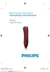 Philips QT4022 Bedienungsanleitung