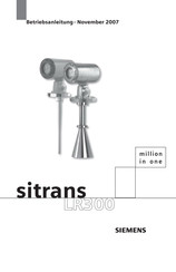 Siemens SITRANS LR 300 Betriebsanleitung