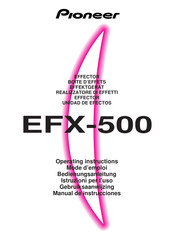 Pioneer EFX-500 Bedienungsanleitung