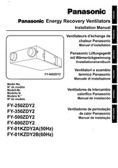 Panasonic FY-01KZDY2B(60Hz) Installationshandbuch