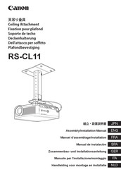 Canon RS-CL11 Zusammenbau- Und Installationsanleitung