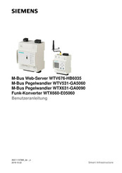 Siemens WTX660-E05060 Benutzeranleitung
