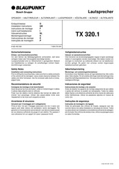 Bosch Blaupunkt TX 320.1 Einbauhinweise