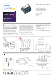Philips Dynalite DDNG-KNX Installationsanweisungen
