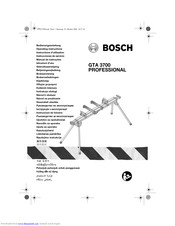 Bosch GTA 3700 PROFESSIONAL Bedienungsanleitung