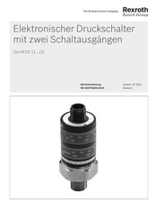 Bosch Rexroth HEDE11 Serie Betriebsanleitung
