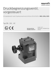 Bosch Rexroth DB 5X/ XC Serie Betriebsanleitung
