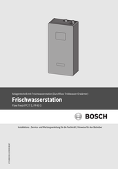 Bosch Flow Fresh FF27 S Installations-, Service- Und Wartungsanleitung