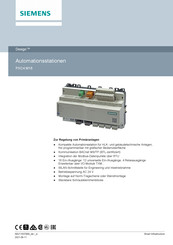 Siemens PXC4.M16 Bedienungsanleitung