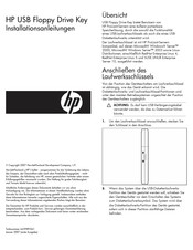 HP USB Floppy Drive Key Installationsanleitungen