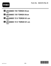 Toro eS3200DC 72V Bedienungsanleitung
