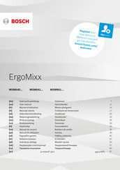 Bosch ErgoMixx MSM66110Y/02 Gebrauchsanleitung