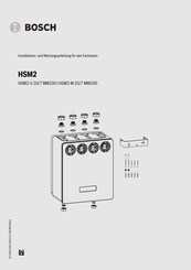 Bosch HSM2 Installations- Und Wartungsanleitung Für Den Fachmann