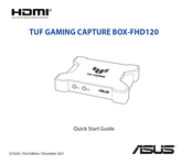 Asus TUF GAMING CAPTURE BOX-FHD120 Schnellstartanleitung