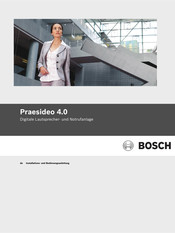 Bosch Praesideo 4.0 Installations- Und Bedienungsanleitung