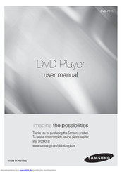 Samsung dvd p191 Bedienungsanleitung