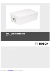 Bosch MIC-240PSU-UL Installationshandbuch