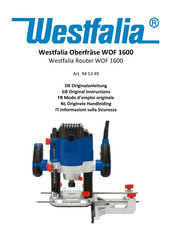 Westfalia WOF 1600 Originalanleitung