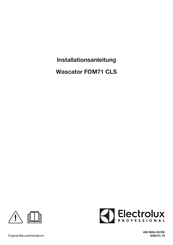 Electrolux Wascator FOM71 CLS Installationsanleitung