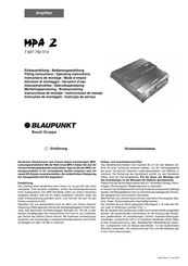Bosch Blaupunkt MPA 2 Einbauanleitung / Bedienungsanleitung