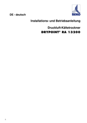 Beko DRYPOINT RA 13200 Installation Und Betriebsanleitung