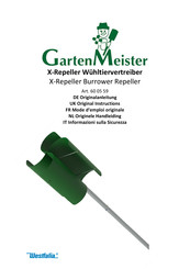 Westfalia Gartenmeister X-Repeller Originalanleitung