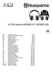 Husqvarna X-COM Active HP500C-01 Bedienungsanweisung