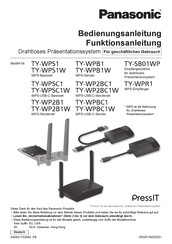 Panasonic PressIT TY-WP2B1 Bedienungsanleitung