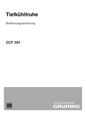 Grundig GCF 284 Bedienungsanleitung
