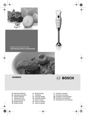Bosch MSM6BRE Gebrauchsanleitung