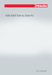 Miele KSK 6300 Side by Side Kit Bedienungsanleitung
