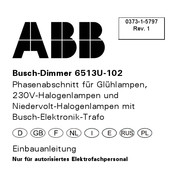 ABB 6513U-102 Einbauanleitung