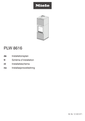 Miele PLW 8616 Installationsplan