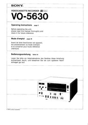 Sony VO-5630 Bedienungsanleitung