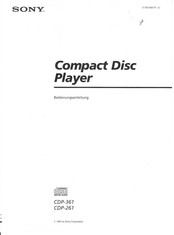 Sony CDP-261 Bedienungsanleitung