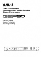 Yamaha GEP50 Bedienungsanleitung