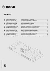 Bosch AC-EXP Installationsanleitung Für Die Fachkraft