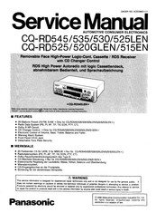 Panasonic CQ-RD530LEN Serviceanleitung