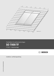 Bosch SO 7000 TF Installations- Und Wartungsanleitung