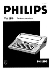 Philips VW 2240 Bedienungsanleitung