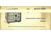 Philips PM 6503 Bedienungsanleitung