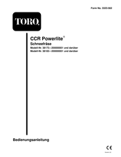 Toro CCR Powerlite Bedienungsanleitung