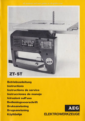 AEG ZT-ST Betriebsanleitung