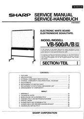 Sharp VB-500 Servicehandbuch