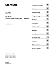 Siemens 6DL4170-1RB01-2XX0 Gerätehandbuch