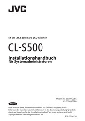 JVC CL-S500 Installationshandbuch